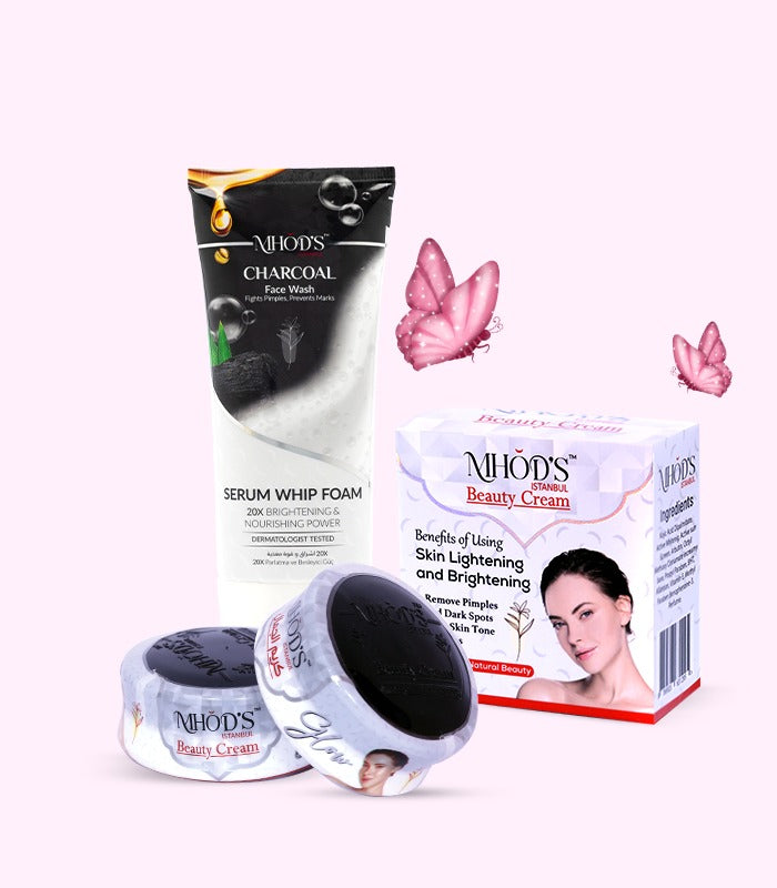 2 Beauty Creams + Charcoal Facial Foam