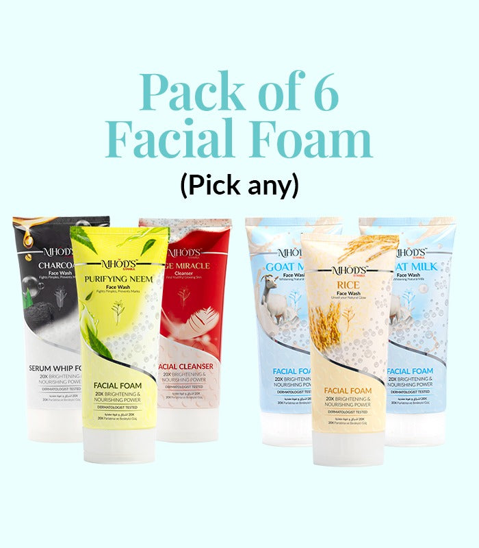 Pack of 6 Facial Foams